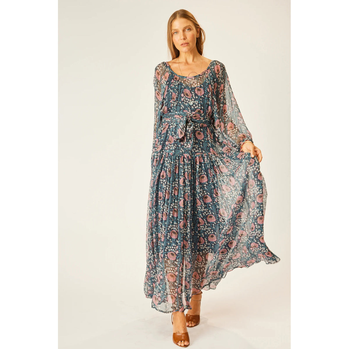 Natalie sold Martin Women's Ditsy Floral Long Sleeve Maxi Dress