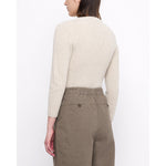 pleated trouser in umber