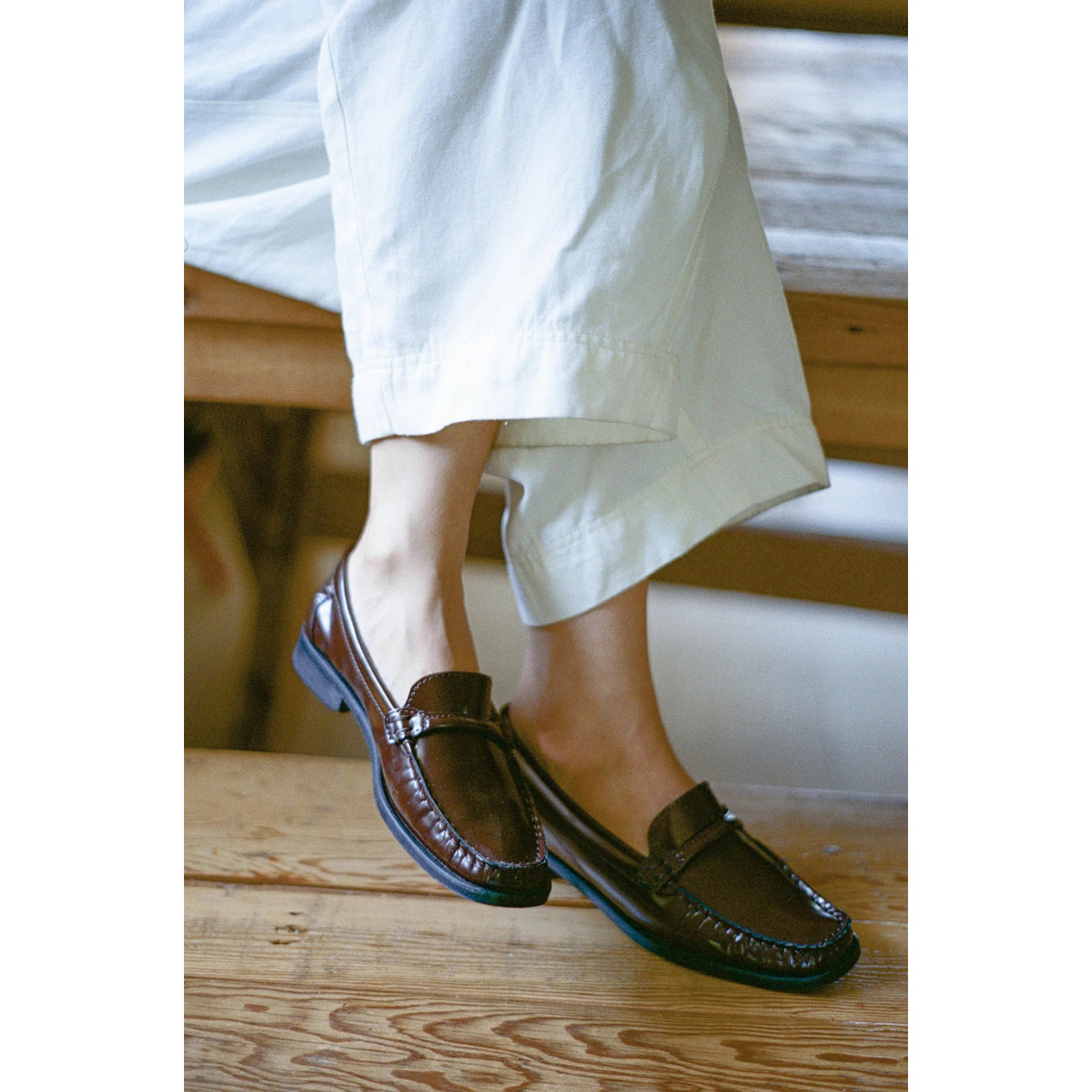 elian loafer in chestnut