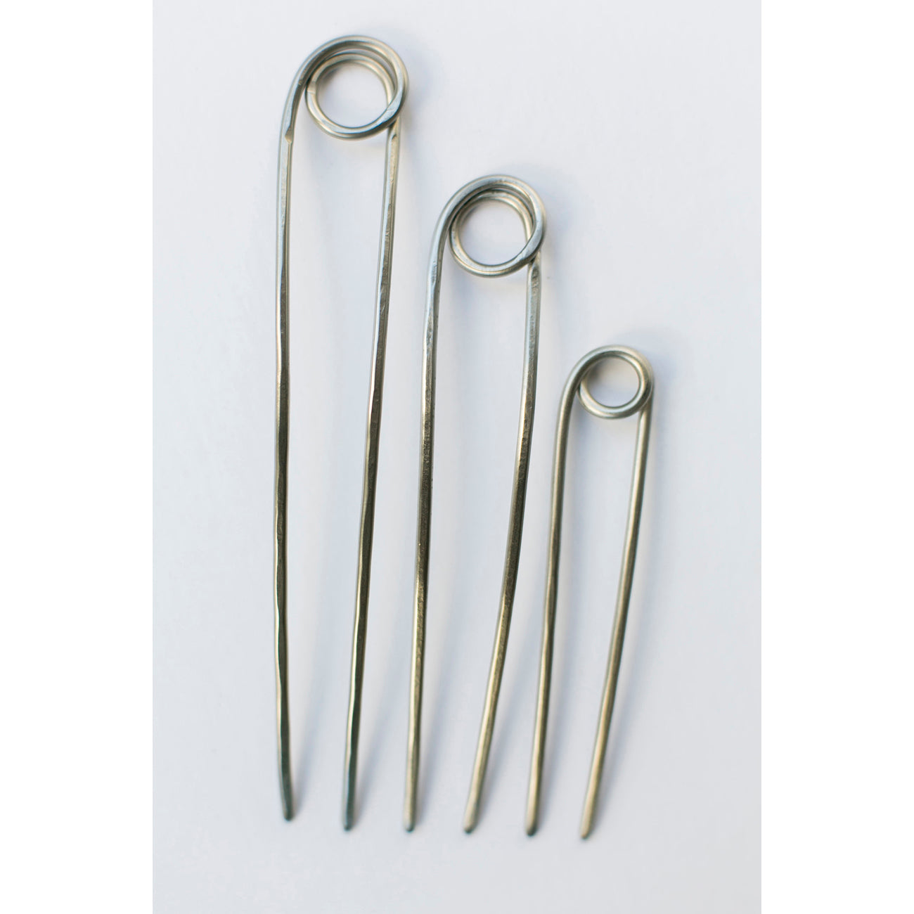 silver le loop mini hair pin