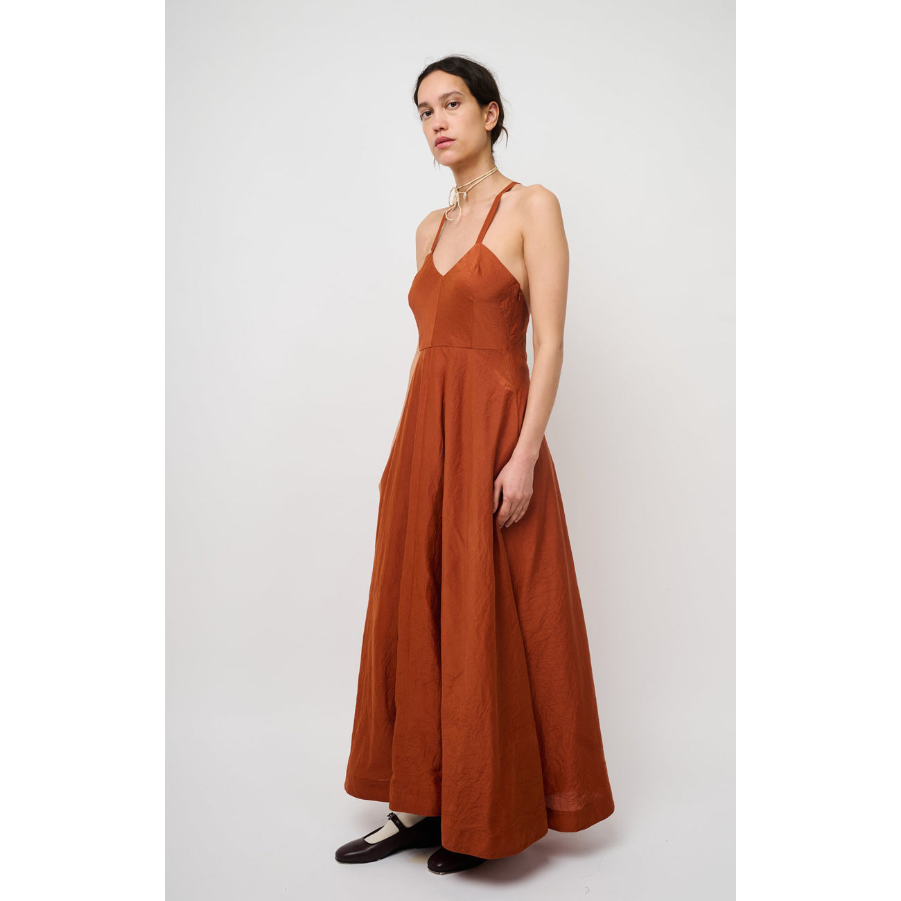 argentina maxi dress in rust