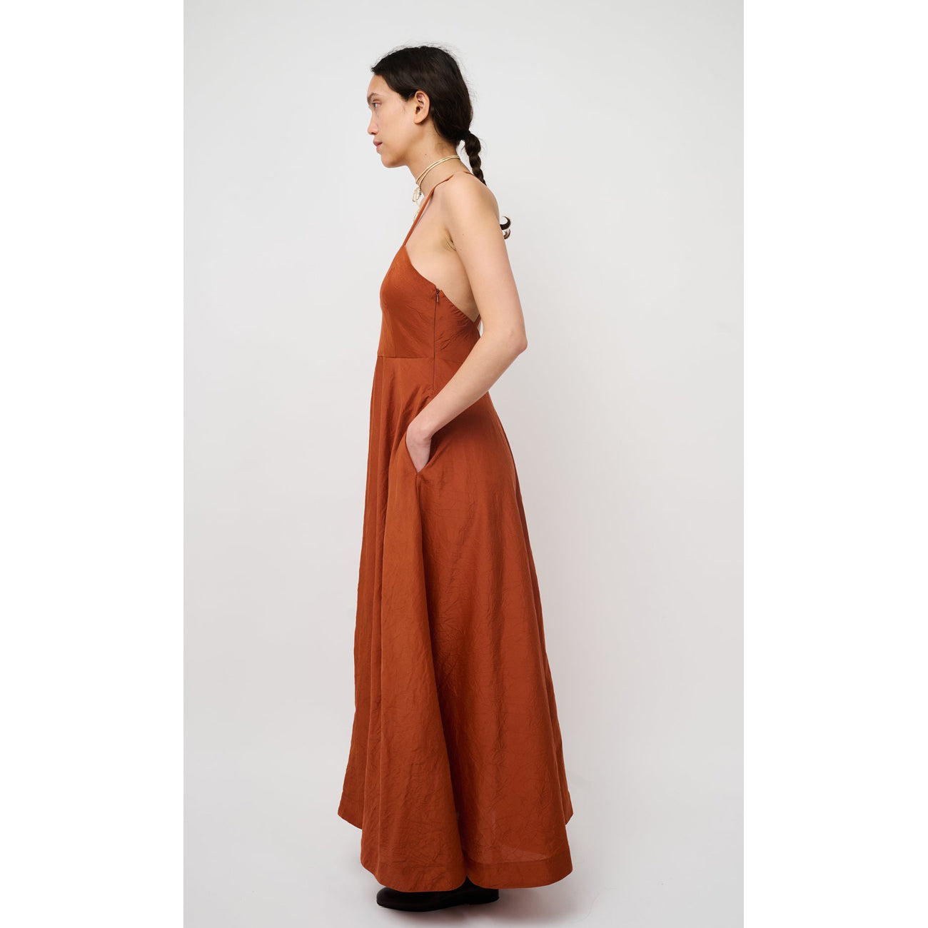 argentina maxi dress in rust