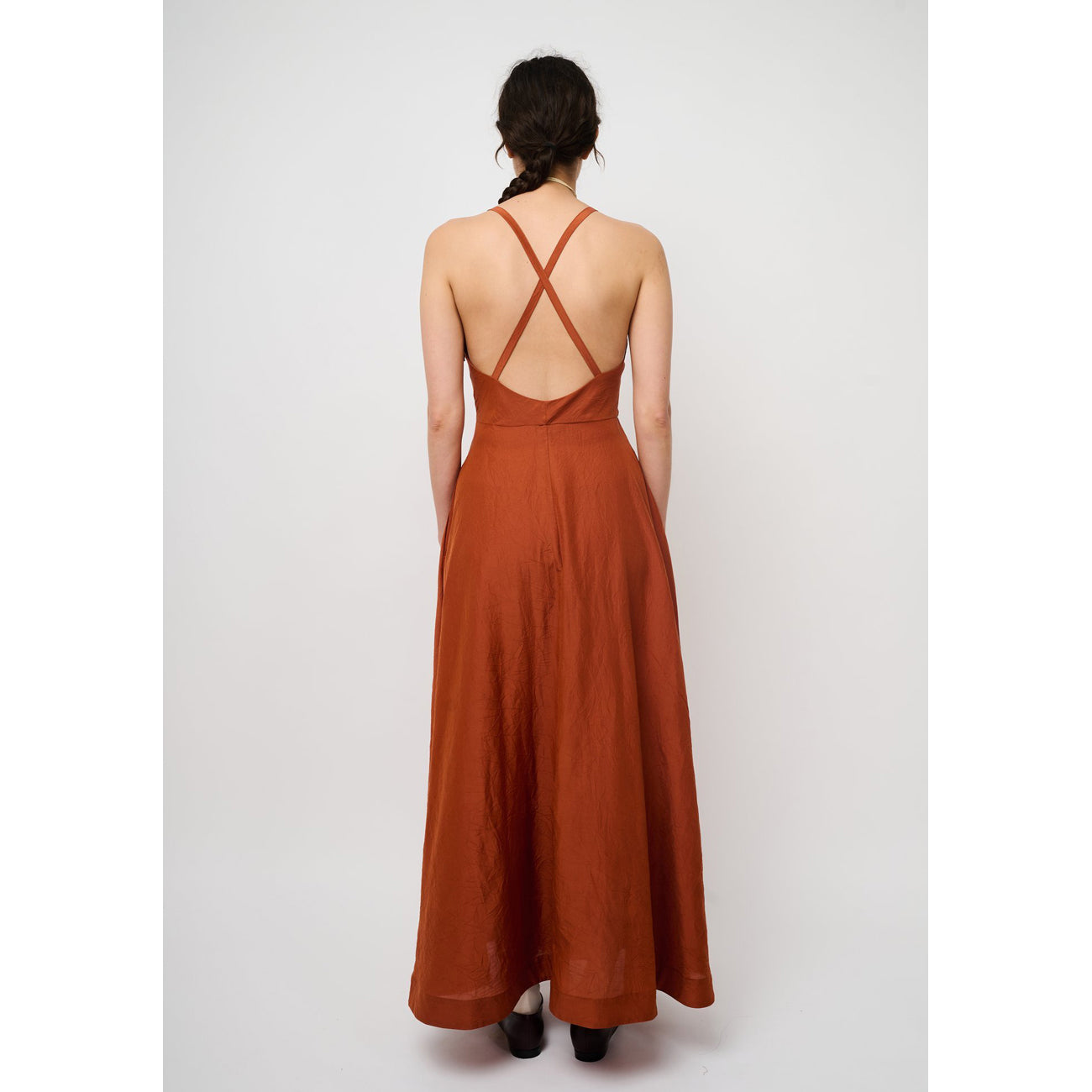 argentina maxi dress in rust