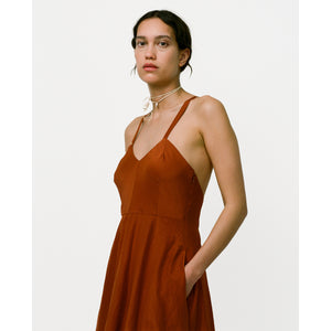 argentina maxi dress in rust