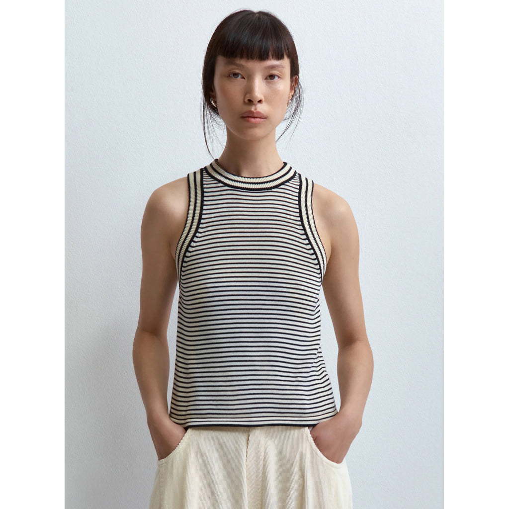 cotton striped tank top