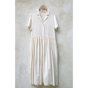 larme dress in ecru