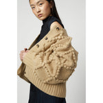 valence cardigan in sand