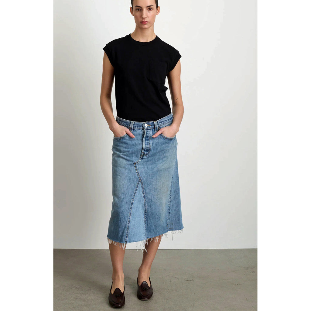 vintage denim skirt