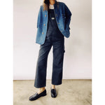 the miner overalls in black denim