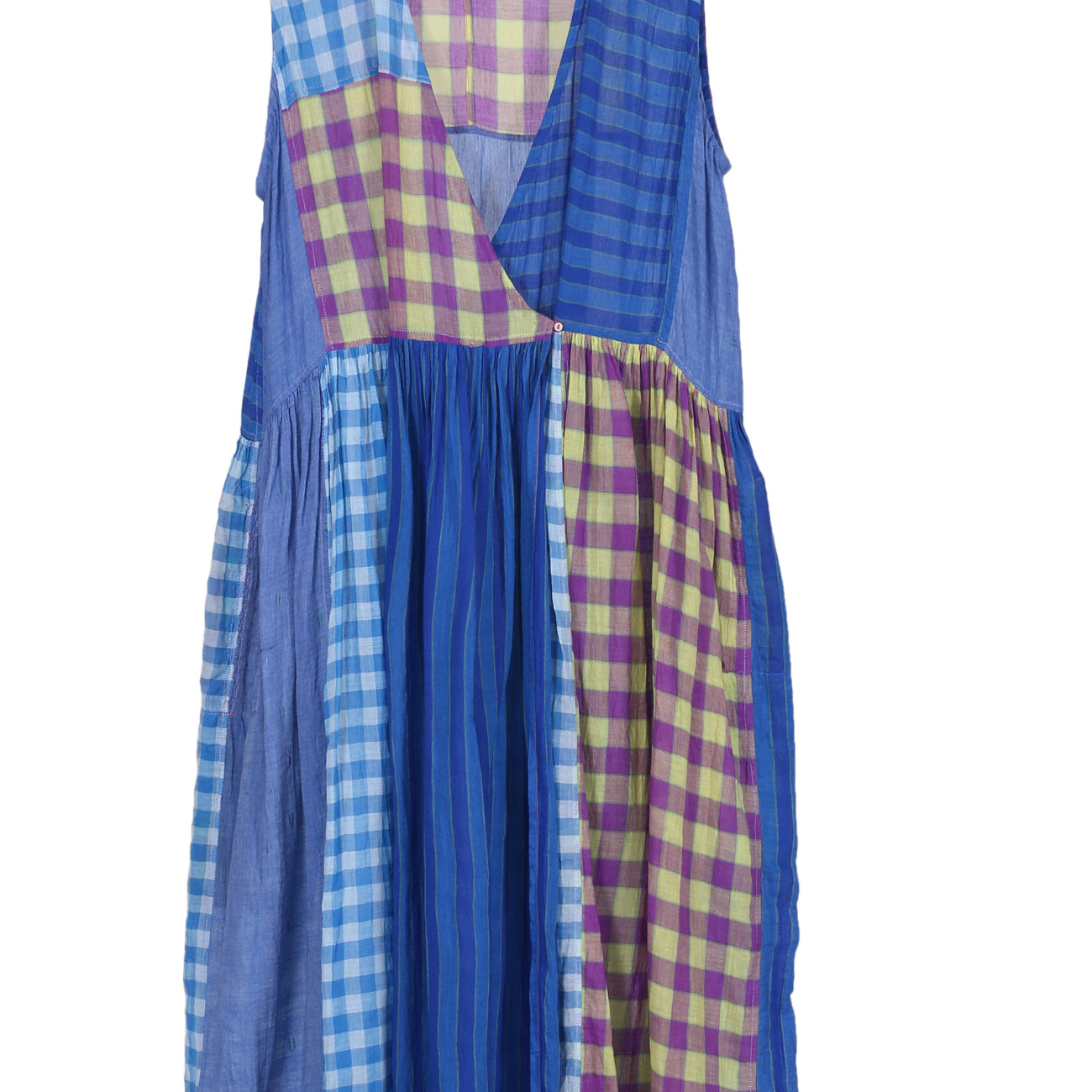 handwoven cotton wrap dress