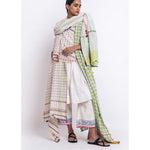 handloom shawl in check multi