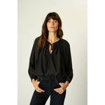 ashley top in black silk