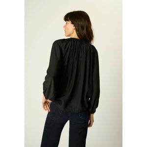 ashley top in black silk