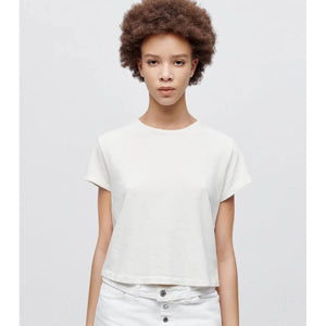 1950s boxy tee in vintage white