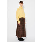 pedra skirt in brown check