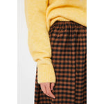 pedra skirt in brown check