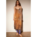 silk slip dress in smokestack