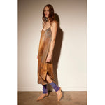 silk slip dress in smokestack