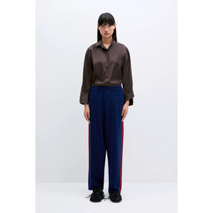 merino wool pants in midnight blue