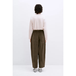 baggy pants in moss