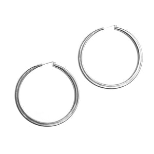 simple hoops: silver