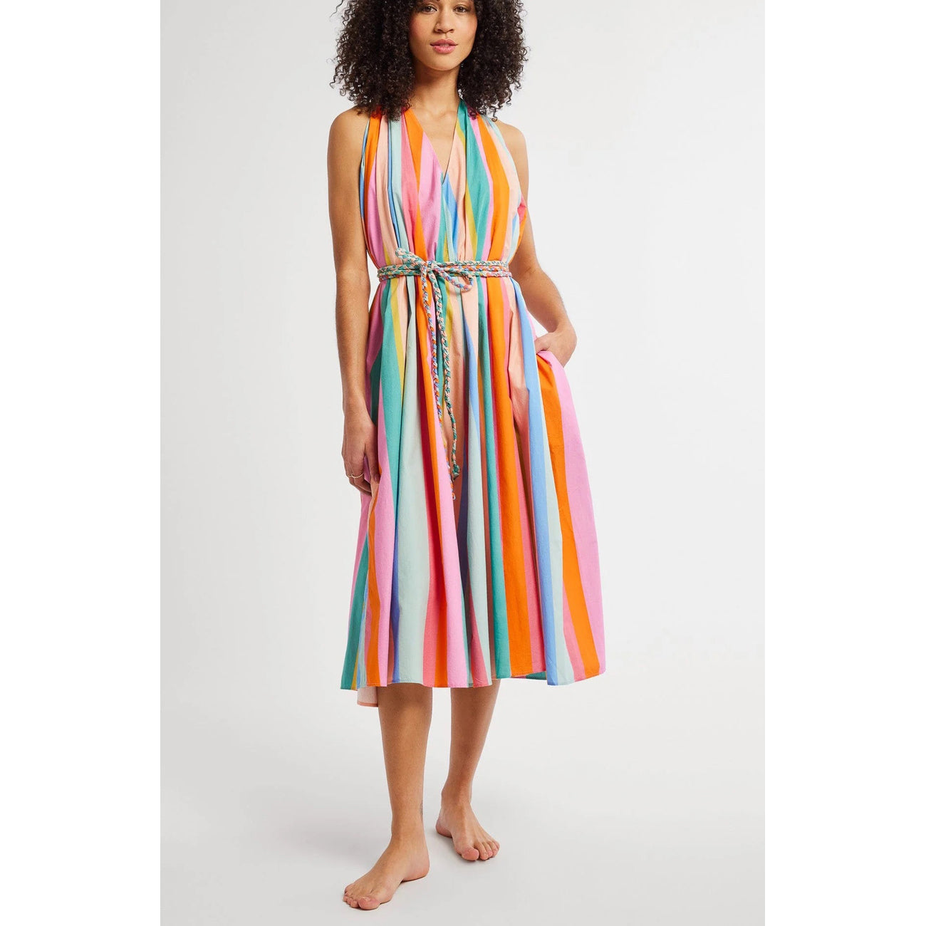 marilyn dress in confetti stripe