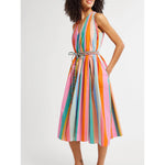 marilyn dress in confetti stripe