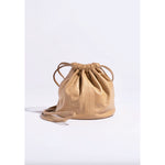 drum drawstring bucket in camel