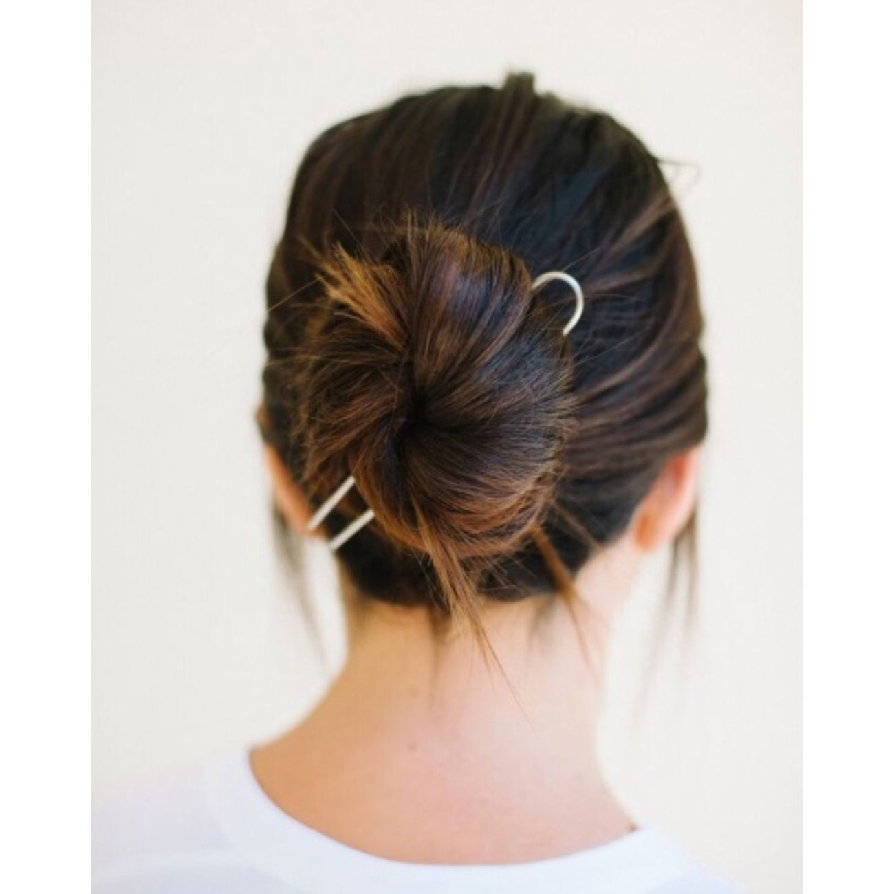 silver classic hair pin