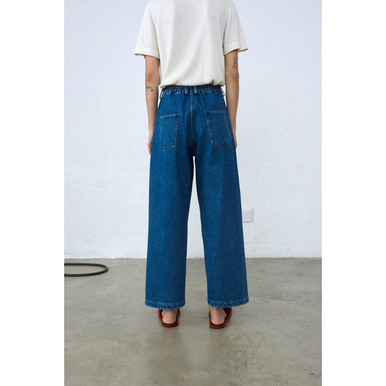 Straight Denim Pants Indigo Cordera